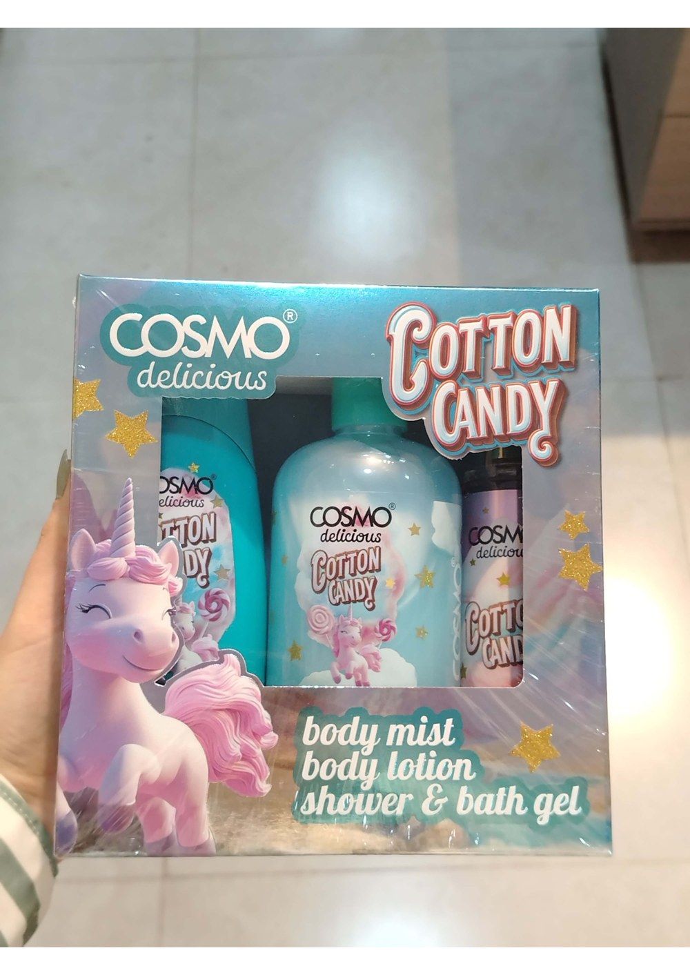 Cotton Candy Gift Set (Body Mist + Body Lotion + Shower & Bath Gel)